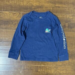 GENTLY USED vineyard vines “Happy St. Paddy’s Day” leprechaun LS shirt, size 4T